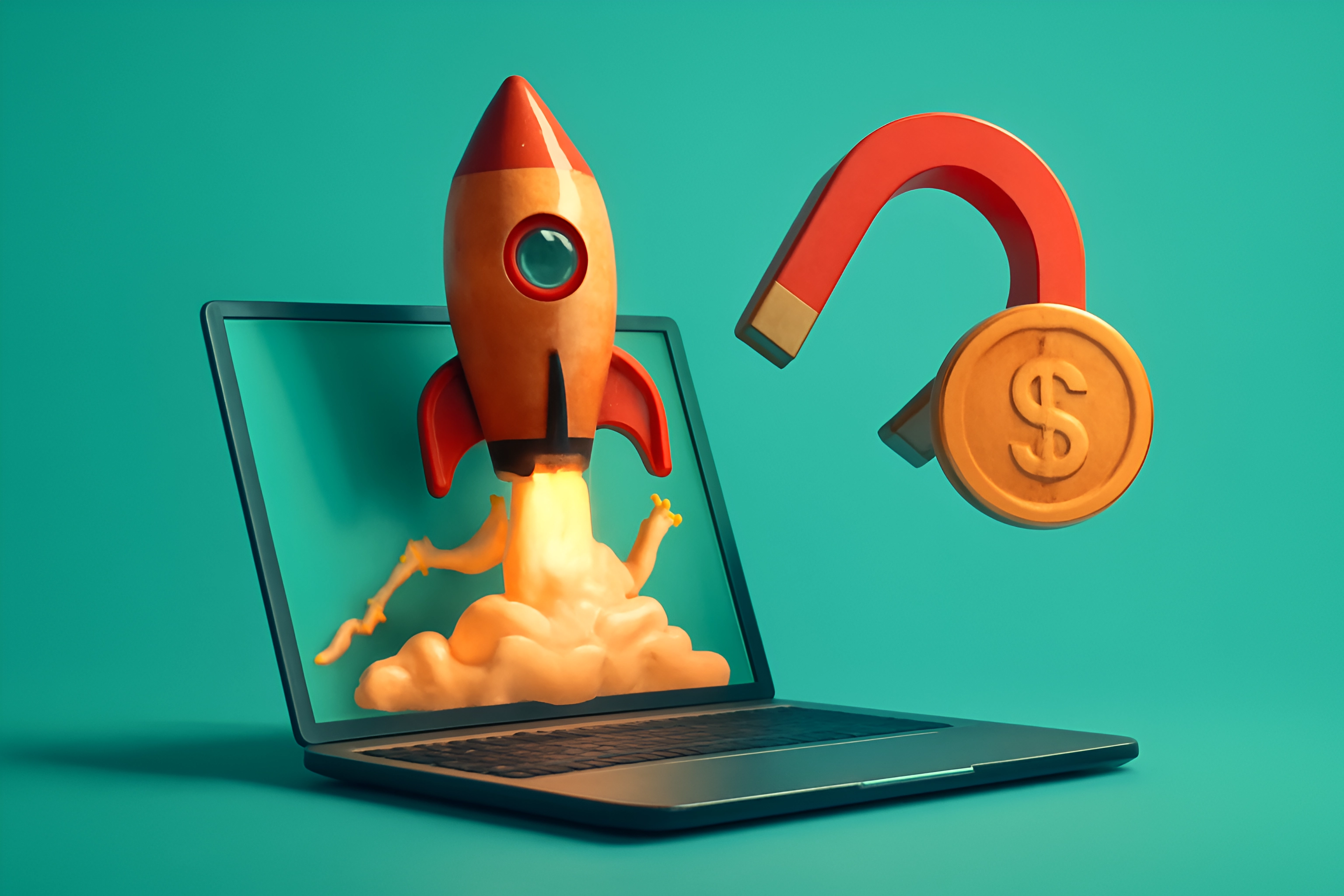 Rocket launch for business success