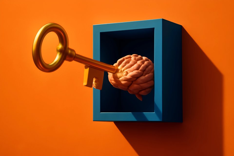 Key unlocking brain creativity