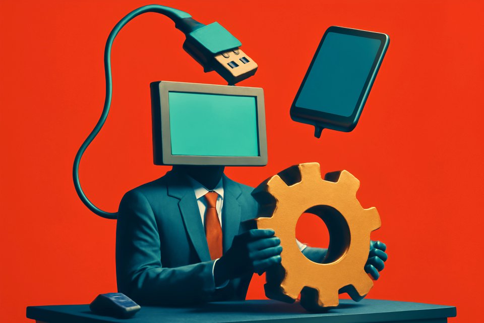 Illustration av kreativa teknologikoncept